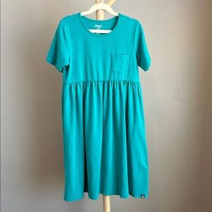 RAGS Girls Green Short Sleeve Pocket Dress 11/12